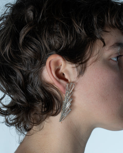 Les boucles d'oreilles Os-coeurs